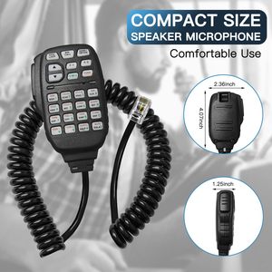 Micrófono de Mano Remoto DTMF HM-133V de 8 Pines para ID-800H ID-880H IC-2200H IC-2300H IC-2720H IC-2800H IC-208H IC-V8000 IC-E208 IC-E880 - Product Image 5