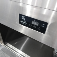 Bain-marie en acier inoxydable pour restaurant, buffet, chauffe-plats avec armoire