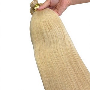 Extensiones de Cabello Humano Vietnamita con Punta de Queratina, Liso, Súper Doble Trama, Color Rubio Natural, Puntas Planas - Product Image 6