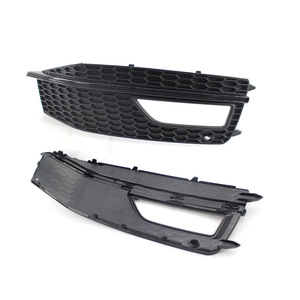 Biseles para Faros Antiniebla de Audi A4 S-Line 2013-2015, Cubierta de Rejilla Inferior del Parachoques Delantero en ABS Negro, Par Izquierdo y Derecho - Product Image 2