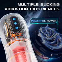 Masturbateur masculin automatique avec fonction de succion, vibration et chauffage, pompe à pénis, jouet sexuel pour hommes, livraison directe.