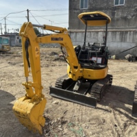 Excavadora Usada Komatsu PC20MR, Máquina de Construcción Hidráulica de Orugas, Original, 2 Toneladas, PC20 PC20MR-2, Mini Excavadora de Segunda Mano con Bomba de Motor
