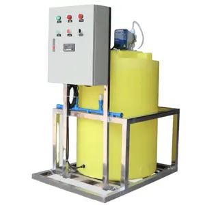 Sistema de dosagem química manual para água industrial, sistema de máquina com bomba para dosagem de líquidos alcalinos