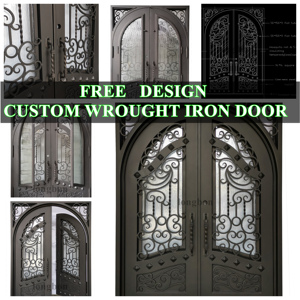 Pintu Besi Tempa Tangan Desain Sederhana, Laris Manis - Product Image 3