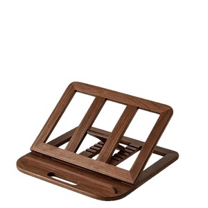 Soporte Plegable para Portátil de Madera de Nogal Negro, Altura Ajustable, Soporte de Escritorio Portátil - Product Image 5