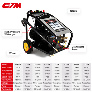เครื่องฉีดน้ำแรงดันสูงไร้สายแบบพกพา <span class=keywords><strong>GTM</strong></span> รุ่นใหม่ 170 บาร์ <span class=keywords><strong>4</strong></span>.5 กิโลวัตต์ สำหรับร้านล้างรถ - Product Image 3