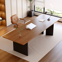 Escritorio de Oficina Moderno y Minimalista de Madera Maciza, Escritorio Ejecutivo, Escritorio Creativo, Escritorio para Estudio en Casa, Banco de Trabajo, Escritorio para Computadora de Oficina