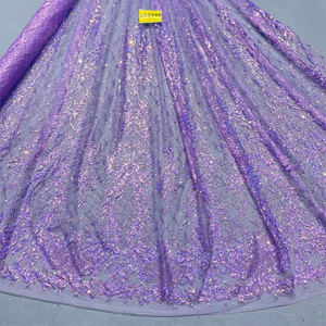 Tul de encaje <span class=keywords><strong>con</strong></span> lentejuelas para <span class=keywords><strong>vestido</strong></span> de boutique, lavanda, 3D - Product Image 2