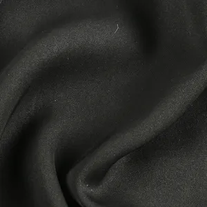 Tissu de dubaï arabe nida à jet noir 100% polyester, tissu coréen internet pour abaya