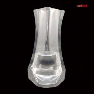 clear <strong>Folding</strong> Cheap Transparent clear <strong>Plastic</strong> Flower <strong>Vase</strong> - Product Image 6
