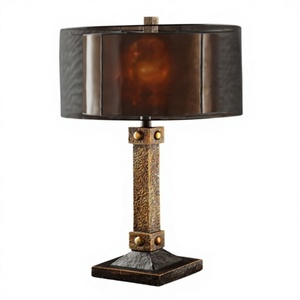 Modern Fabric Shade Metal Body LED Table Lamp with Knob Switch Dimmable E27 AC LED <b>Night</b> <b>Light</b> for Bedroom Bedside - Product Image 1