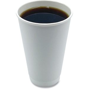 Vasos de Papel Desechables de Doble Pared Blancos de 16 oz, 500 Unidades por Caja, Aptos para Café Caliente, Estilo Ondulado, Material Kraft PE - Product Image 4