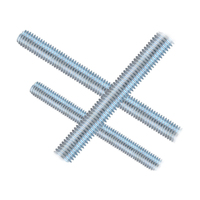 DIN976 Threaded Rod M16 X 70 Trivalent Blue White Zinc Grade 8.8 Double Head Stud Bolt Metric Studs B1=1.25D Heavy Industry