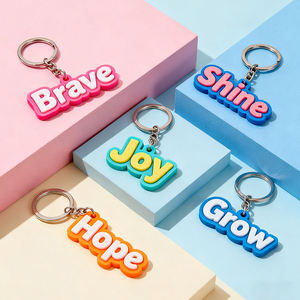 Llavero de Goma Suave Personalizado con Texto Personalizado con Tus Propias Palabras y Eslóganes, Perfecto para Regalos Corporativos y Eventos Promocionales - Product Image 2