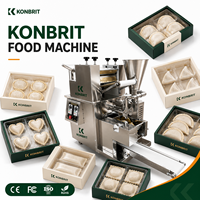 Machine automatique commerciale pour la fabrication de raviolis, 10000 pièces/heure, machine à raviolis imitation artisanale avec moules interchangeables