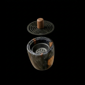 Quemador de Incienso de Resina y Madera de Lujo para Fragancia Premium en el Hogar, Decoración Moderna y Quemado Aromático Tradicional - Product Image 1