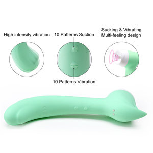 二合一魔杖按摩器阴蒂刺激吸盘女性成人性吮吸振动器性感玩具 - Product Image 4