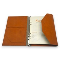 Portafolio Profesional Ecológico de Cuero, Carpeta de Documentos A4, Bloc de Notas de Tapa Dura, Portafolio con Logotipo Personalizado, Cosido y Encuadernado