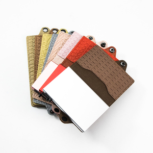 Casekey Newest Custom Color Anti-theft Pop Out <b>Wallet</b> Portafogli Porta Carte Rfid Safe Aluminum Metal Automatic Card <b>Holder</b> - Product Image 2