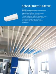 Panneaux acoustiques nuageux pour plafond Panneau en laine de verre Acoustique - Product Image 5