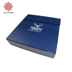 Caja de Empaque Azul Marino Baoren, Papel Recubierto de Alta Gama, Forma Rectangular, Cajas con Logotipo de Marca Personalizado para Pequeñas Empresas - Product Image 2