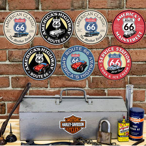 Señal de estaño redonda para decoración de pared, señal de Metal para garaje, cueva, Bar, Pub y Club, 66 pulgadas, venta al por mayor - Product Image 6