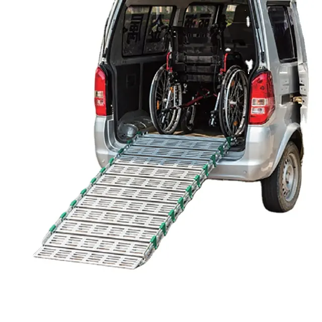 Patineta de aluminio para discapacitados y discapacitados, patinete de pasajeros enrollable, rampas para minivan o coches bajos