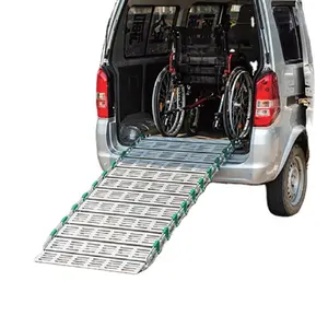 Katlanabilir engelli ve handikap yolcu scooter araba alüminyum rampaları minivan veya düşük arabalar