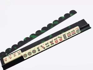 Estante Magnético de Lujo Personalizado para Mahjong de Acrílico con Patrón de Onda de Caparazón de Tortuga, Tamaños de 17.5in/20in, Diseño Portátil - Product Image 2