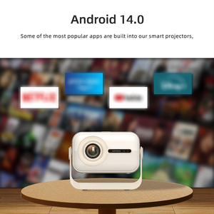 Projecteur de cinéma maison Topleo LED Android 14 1080P compatible 4K, portable, autofocus, BT, HD, USB - Product Image 5