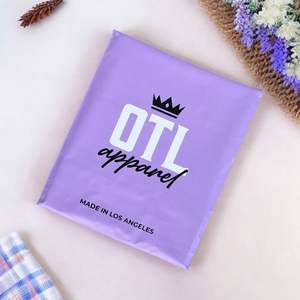 Courier Mailers Custom Logo Matte Pink Mailing Bag for Shipping <b>Clothing</b> Clothes Apparel Packaging Printed Plastic Poly Bags - Product Image 5