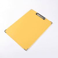 Porte-documents en plastique transparent 8K avec clip, tableau d'écriture transparent, clip robuste, porte-fichiers durable pour le bureau et l'école