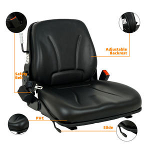 Nouvelle condition siège de tracteur industriel rétractable en plastique PU chariot élévateur à fourche de remplacement pour les industries de détail ceinture de sécurité - Product Image 1