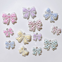 Nœuds papillon en acrylique mignons pour loisirs créatifs DIY, décorations pour chaussures, autocollants pour bouteilles d'eau, ornements pour cheveux, pendentifs, bijoux, boucles d'oreilles avec crochets