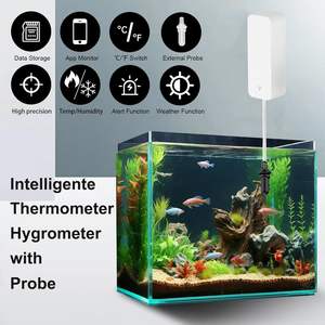 Termômetro Higrômetro Inteligente com Sonda WiFi para Aquário, Medidor de Temperatura e Umidade, Monitoramento Remoto via Aplicativo, Sensor de Dados para Refrigerador Interno - Product Image 2