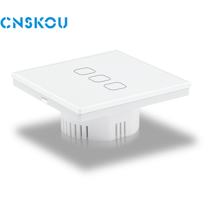 CNSKOU Factory Luxury UK/EU 250V Made PC Home <strong>Automation</strong> 3Gang 500W LED Smart <strong>Light</strong> Touch Dimmer Speed <strong>Control</strong> Wall Switches - Product Image 3