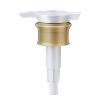Distributeur de flacon de shampooing en plastique doré personnalisé 33/415 Pompe à mousse pour l'emballage de produits de soin des cheveux
