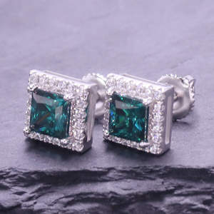 Boucles d'oreilles clous personnalisées populaires en moissanite D Color, plaqué argent or rose, pour femme, anniversaire, fiançailles, mariage, toutes occasions - Product Image 3