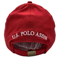 Casquettes de baseball pour hommes personnalisées à 6 panneaux, logo structuré rouge en relief, séchage rapide, sport, 100% polyester, broderie à la main