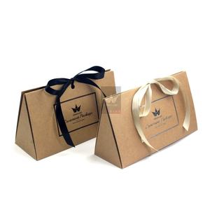 Custom Luxury <b>Blue</b> Coated <b>Paper</b> Gift <b>Wrapping</b> Bags with Custom Logo Wedding Packaging Supermarket Use Offset Printing - Product Image 4