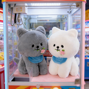 Oso de Peluche Romántico de 8 Pulgadas al por Mayor, Juguete de Peluche Suave con Diseño de Pareja Kawaii, Personaje de Dibujos Animados con Flor para Niños y Decoración del Hogar - Product Image 1