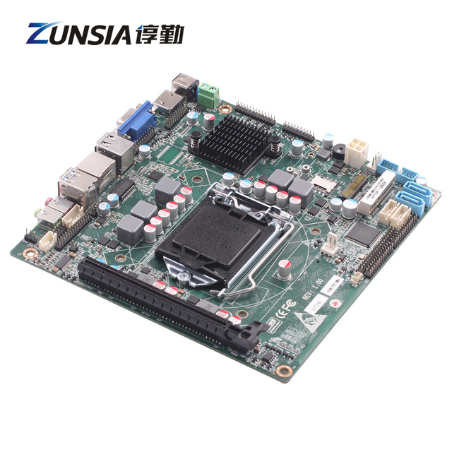 Zunsia H110/H170 Industrial Mainboard Intel 6th/7th Lga1151 I3 I5 I7/Pentium/Celeron 4K 1*VGA DDR4 Mini Itx Motherboard