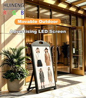 Layar Tampilan LED Portabel P2.5 0.64x0.96m Digital Signage