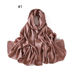 Zifeng OEM Nouvelle Mode Moyen-Orient Dubaï Malaisie Foulard Châle Voile en Soie Crêpe Imitation Satin pour Femme - Product Image 6