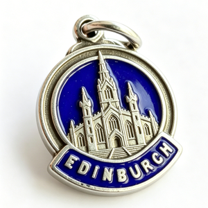 Medalla Circular Religiosa de Plata de Ley de la Iglesia de Edimburgo, Recuerdo Religioso de Aleación de Zinc con Grabado en Relieve - Product Image 6