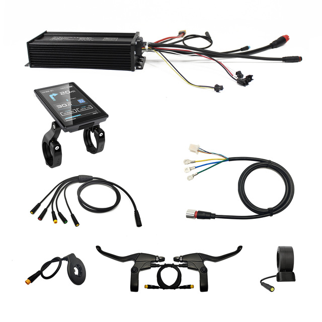 36V 48V 52V Controller Waterproof Cable Display Electric Bicycle Controller Kit