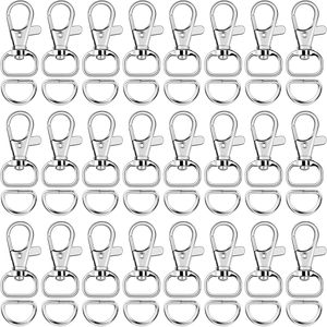 SANNIX Pcs Keychain Clip <b>Hooks</b> With D Ring Include Pcs Swivel <b>Snap</b> <b>Hooks</b> Lanyard Clip And Pcs D Ring For Purse Hardware Sewing P - Product Image 1