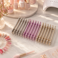 Offre Spéciale 3 couleurs en plastique porte-brosse à ongles manucure Salon outils avec Gel vernis stylo brosse support ongles