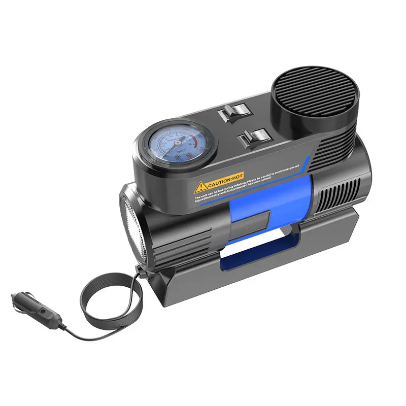 Compresseur d'air pour voiture 12 V, pompe à pneu, Mini réservoir de lavage, moteur utilisé, Double chargeur, gonfleur Portable 12 volts