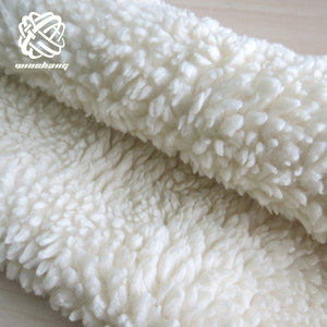 Gots Cotton Hữu Cơ Chứng Nhận 100% Bông Sherpa Vải Sang Trọng Cotton Hữu Cơ Bông Bông Vải Cho Áo Giày Đồ Chơi - Product Image 2